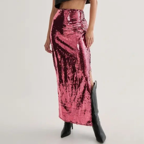Nasty Gal Sequin Skirt - Picture 1 of 3